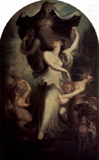 Henry Fuseli Euphrosyne vor der Phantasie und der Temperantia china oil painting image